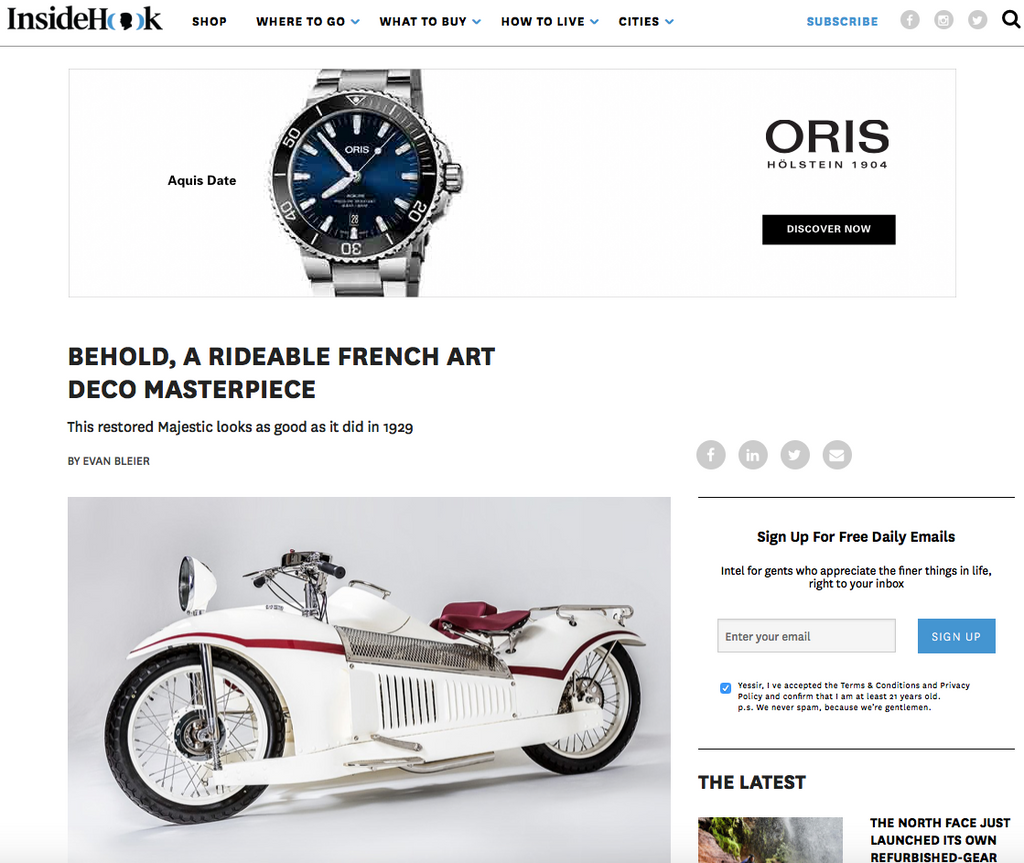 BEHOLD, A RIDEABLE FRENCH ART DECO MASTERPIECE