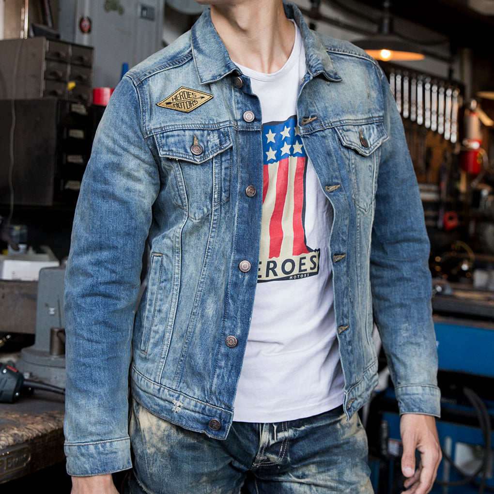 Denim Jacket Patch - Heroes Motorcycles