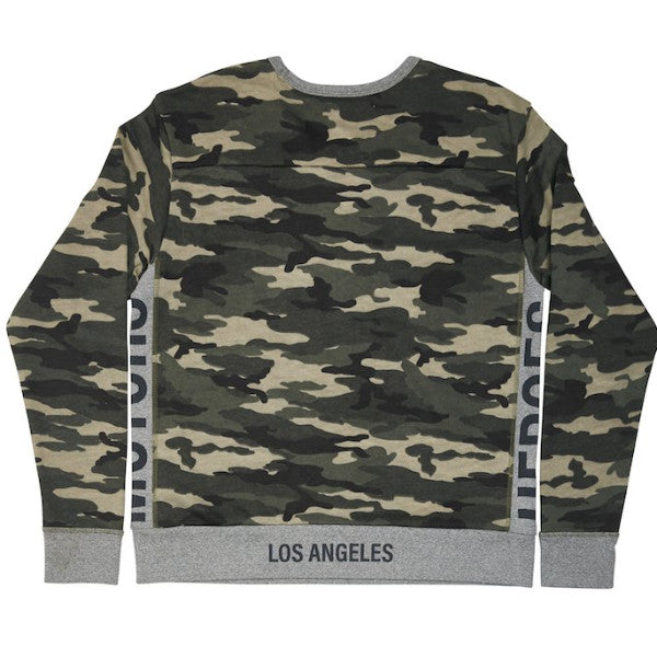 Camo Sweater French Terry - Heroes Motorcycles
