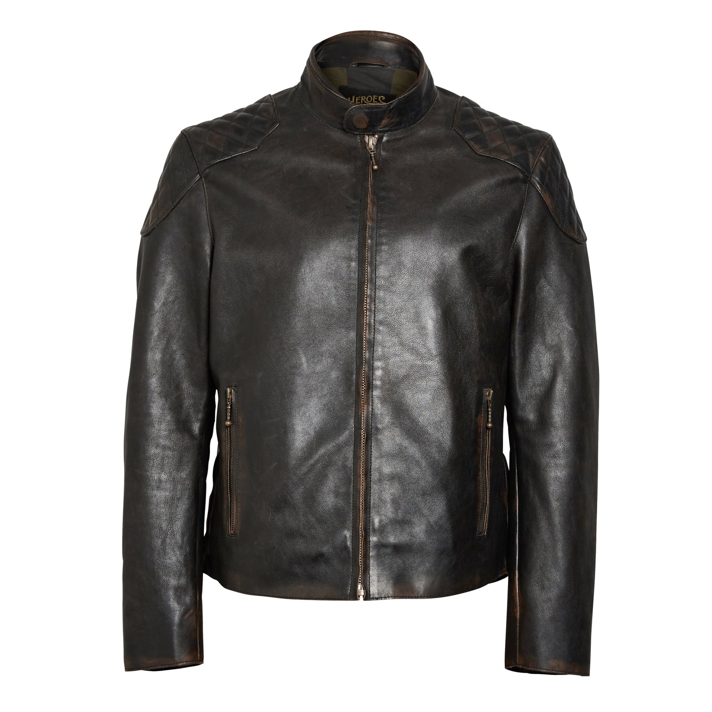 “Cafe Racer” Men Leather Jacket - Heroes Motorcycles