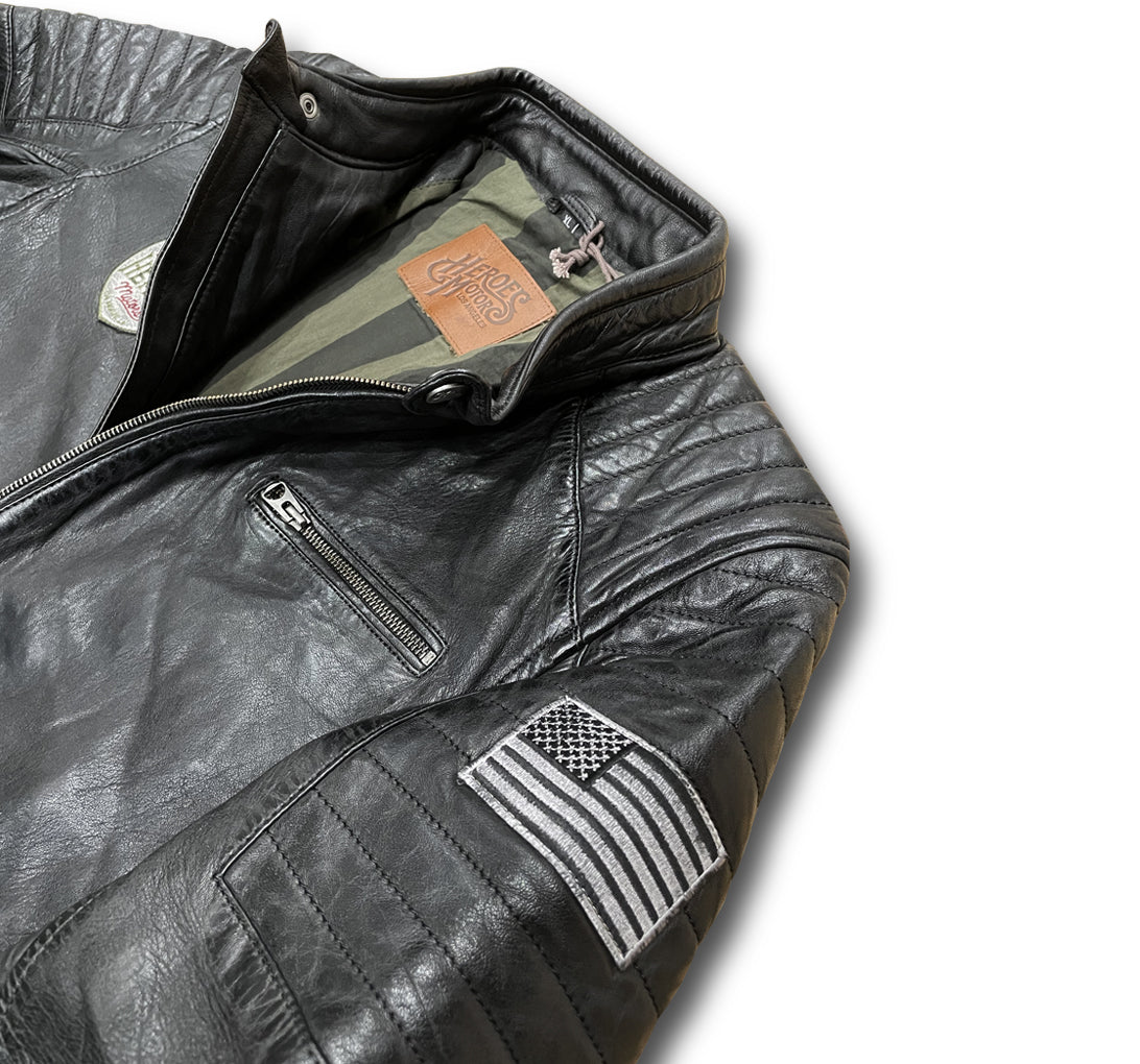 Jacket Leather “Race Pilot” BLK