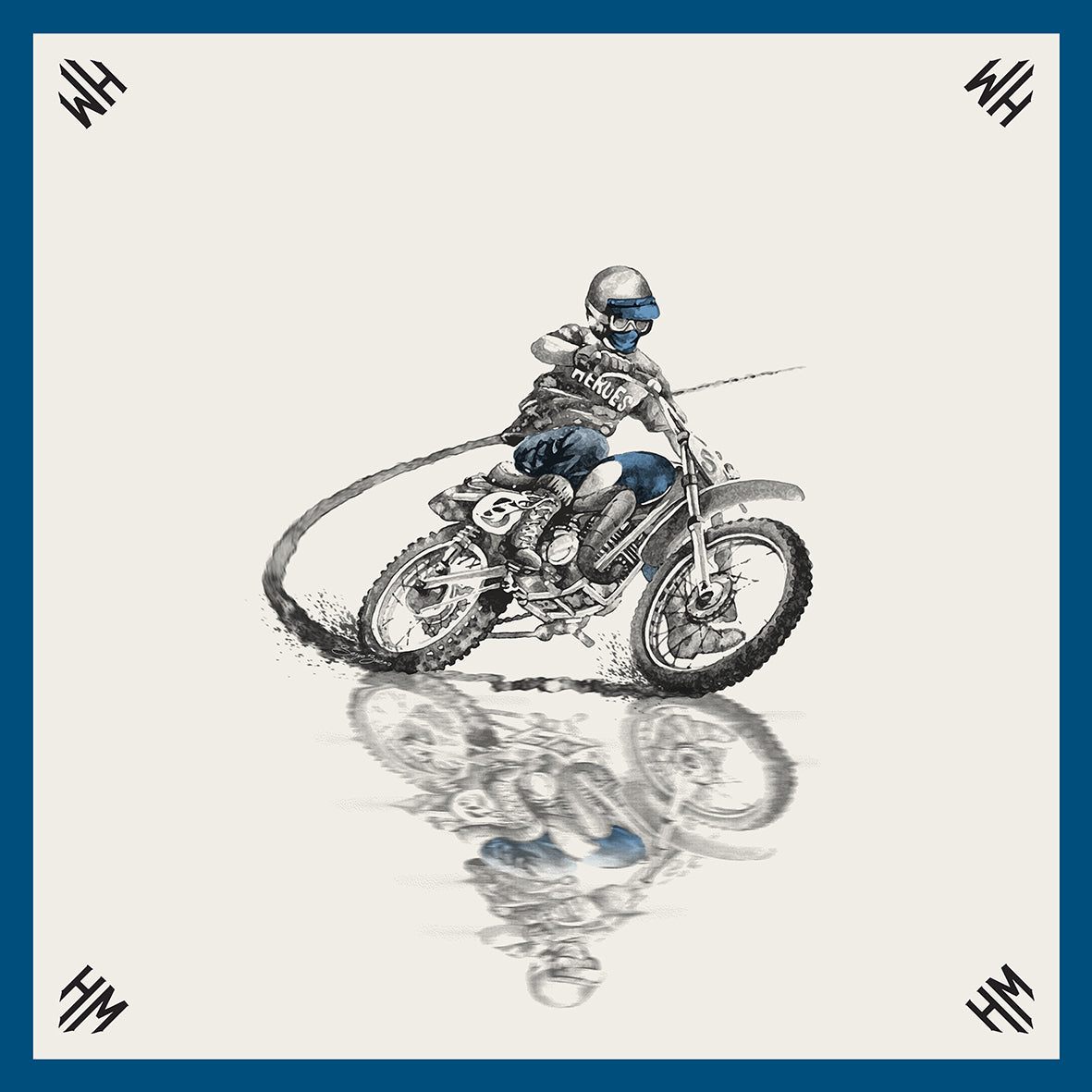 Scarf Blue Racer