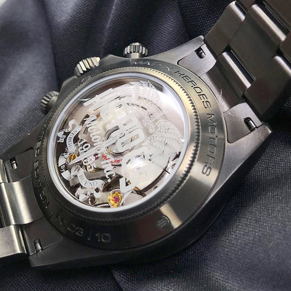 Heroes Motors "Custom Daytona Skeleton" Titanium - Heroes Motorcycles