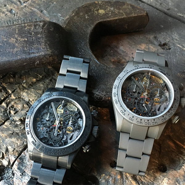 Heroes Motors "Custom Daytona Skeleton" Titanium - Heroes Motorcycles