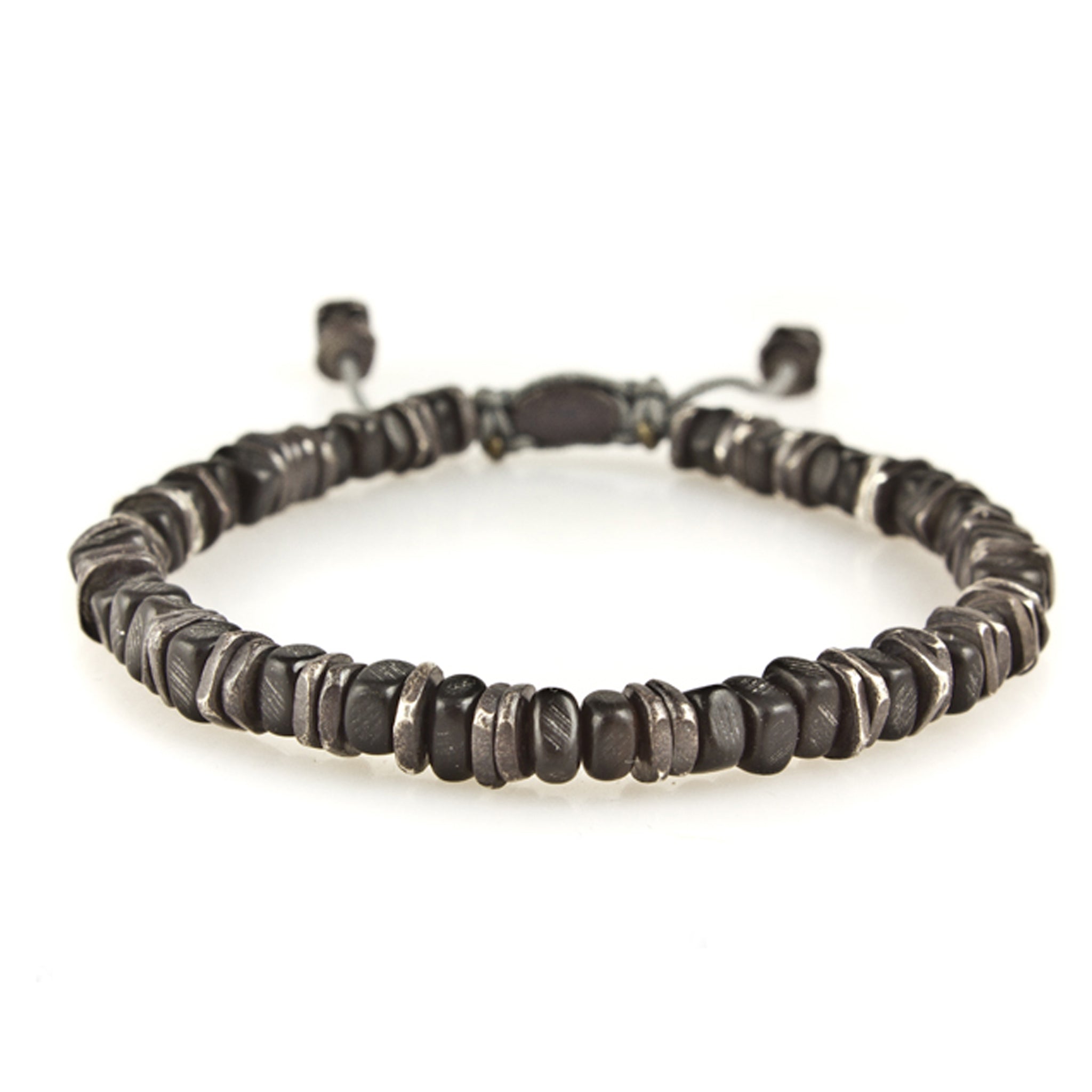 Heroes Motors Jewelry by MCohendesigns Horn Disc Oxidized Bracelet - Heroes Motorcycles