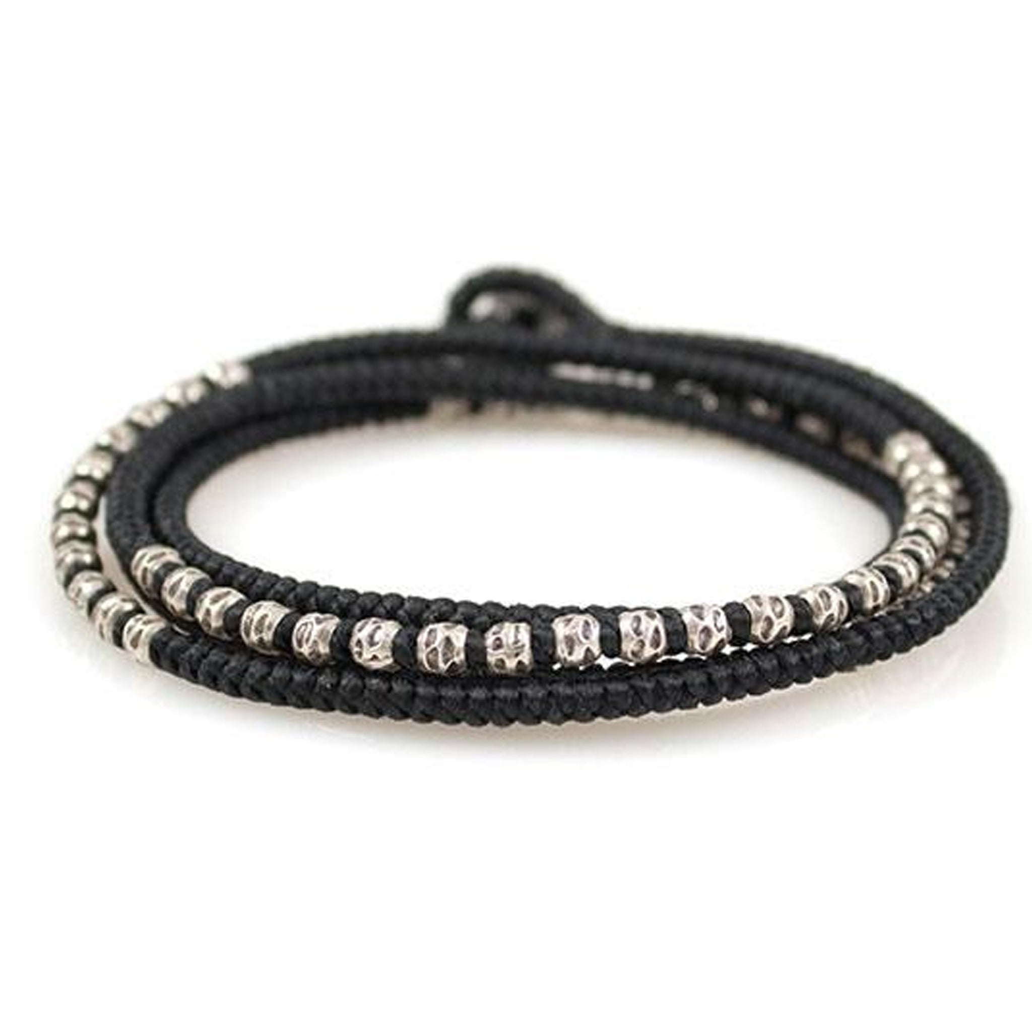 Heroes Motors Jewelry by Mcohendesigns Three Wrap Hemmered Bead - Heroes Motorcycles