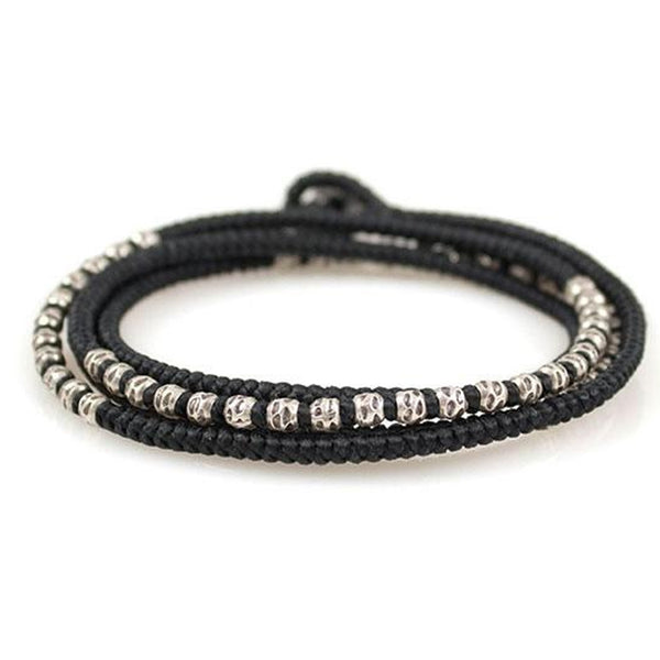 Heroes Motors Jewelry by Mcohendesigns Three Wrap Hemmered Bead - Heroes Motorcycles