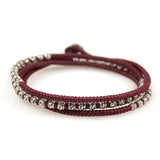 Heroes Motors Jewelry by Mcohendesigns Three Wrap Hemmered Bead - Heroes Motorcycles