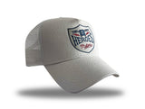 Trucker Hat "Blason" HM6005 Offwhite/Blue