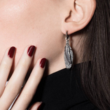 Heroes Motors Double Feather Earrings