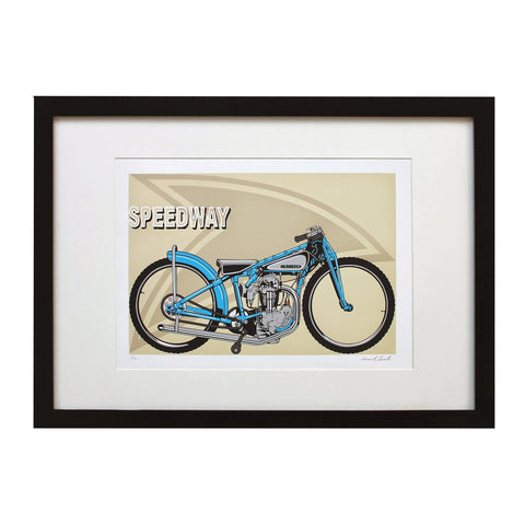 Speedway Limited Edition Print Framed by Conrad Leach