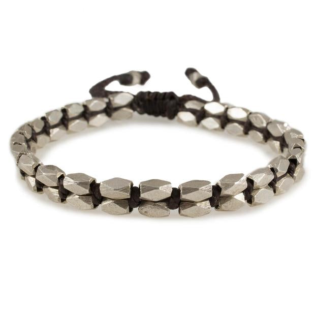 Heroes Motors Jewelry by Mcohendesigns Sterling Silver Beads on Cord - Heroes Motorcycles